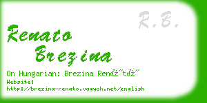 renato brezina business card